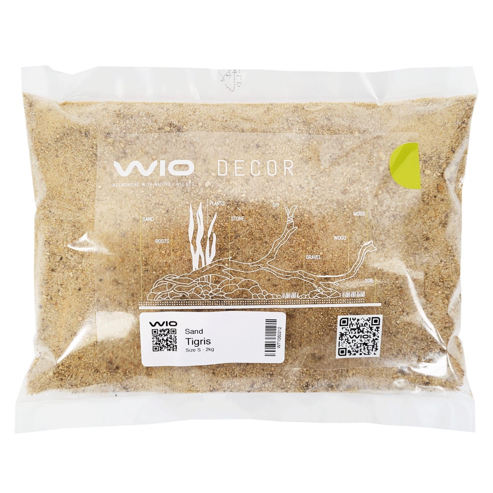 WIO Decor Sands Tigris River 0 1 4 Mm 2 Kg B Ware Aquasabi