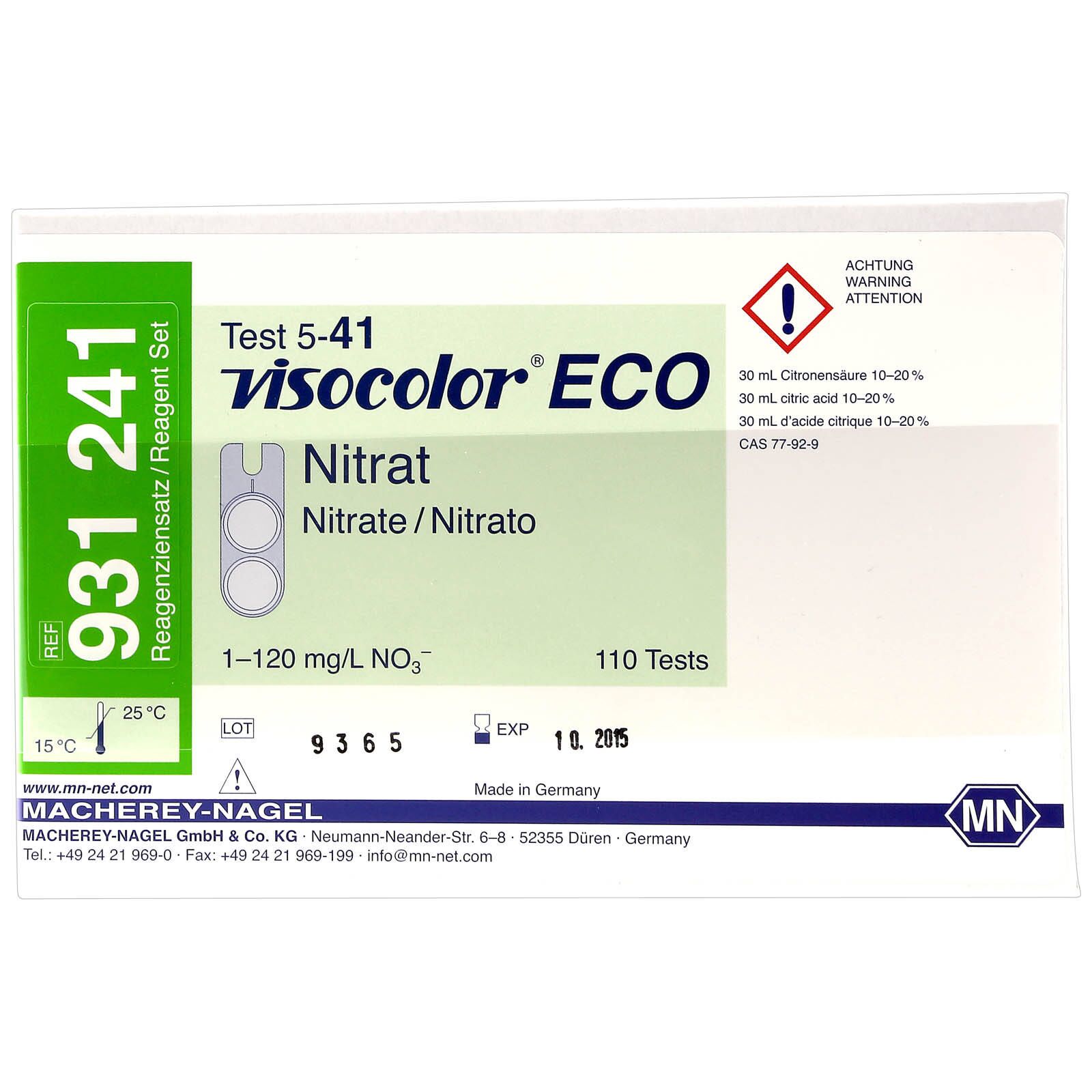 Macherey-Nagel - Visocolor ECO - Nitrat - Test